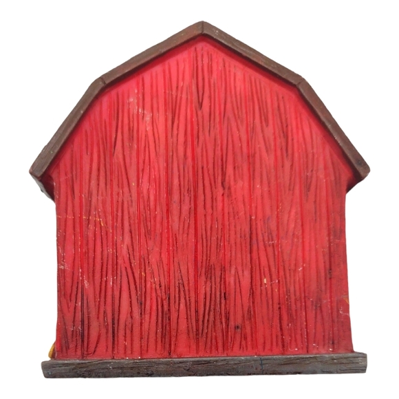 Red Barn and Pigs Resin Christmas Ornament 3.5" Midwest CBK - Picture 2 of 3
